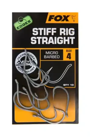 Offre Limitée Hameçons Fox Edges Stiff Rig Straight