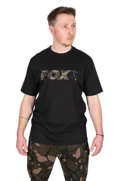 Fox Black Camo Logo T Shirt Offre Exclusive