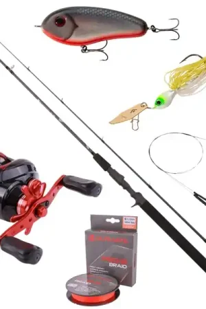 Ensemble Brochet Ultimate Pike Caster Baitcaster Set Remise