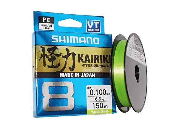 Populaire Tresse Shimano Kairiki 8 Braid 150 m, Mantis Green