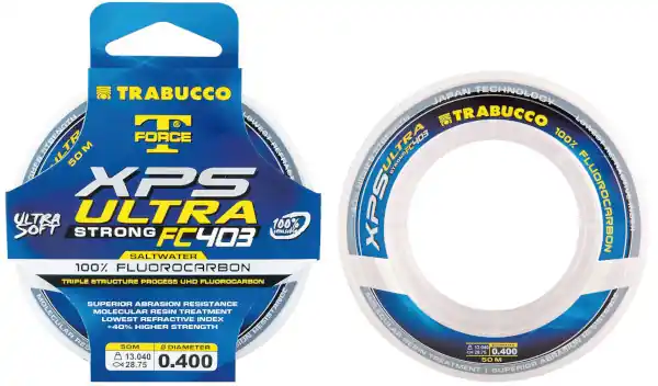 Prix Réduit Bas de ligne Trabucco XPS Ultra Strong FC403 Saltwater Fluorocarbon