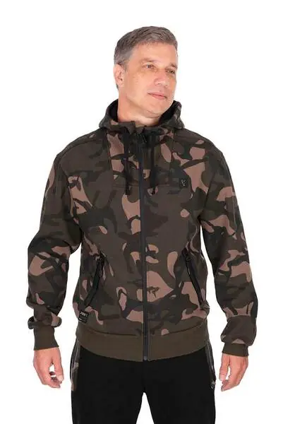 Populaire Sweat à Capuche Camouflage Fox Camo Full Zip Premium 310