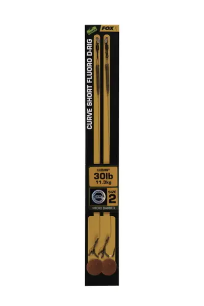 Bas de ligne Fox Edges Curve Short (courts) Fluoro D-Rig Illusion Populaire