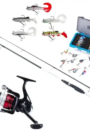 Ensemble de pêche aux leurres Catchmax Spintec Lure Combo Prix Cassé