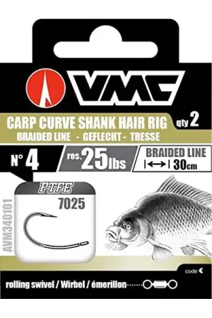 Acheter En Ligne Bas de ligne Carpe VMC Carp Curve 7025 NT (2 pcs)