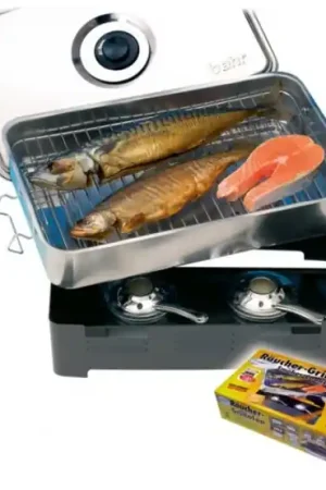 Prix Réduit Fumoir en acier inoxydable Behr ECOplus Stainless Steel Table Smoker