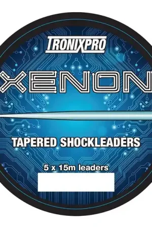 Pas Cher Bas de ligne coniques transparents Tronixpro Xenon 15 mètres (5 pièces)