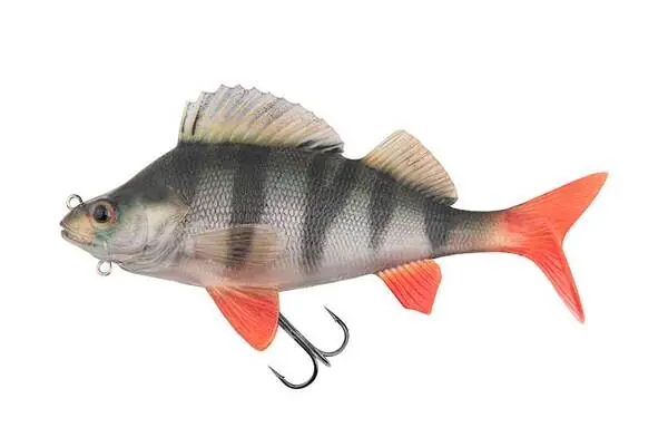 Meilleure Vente Leurre souple ultra-réaliste en forme de perche Fox Rage modèle Replicant Swimbait,4cm (52g)