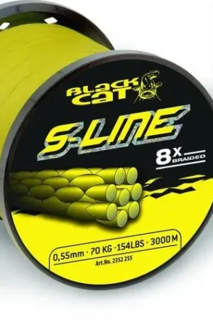 Tresse silure Black Cat S-Line 3000m Meilleur Choix