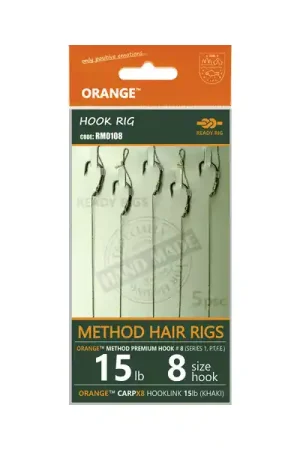 Remise Life Orange Method Hair Rigs, 5pcs