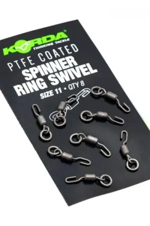 Emerillons Korda PTFE Spinner Ring Swivels Haute Qualité