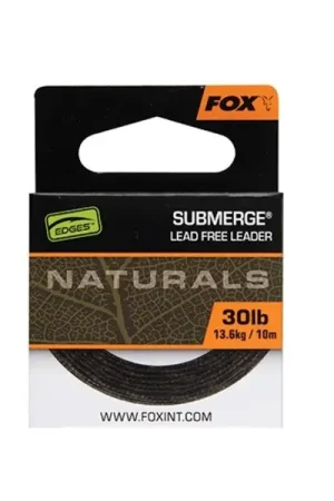 Retour Gratuit Fox Edges Naturals Submerge Leader (10m)