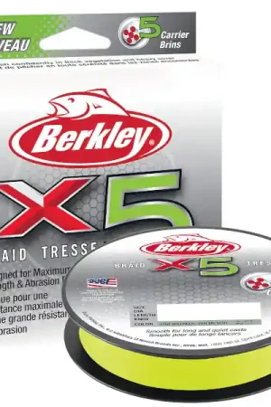 Tresse Berkley X5 Braid Flame Green 300m Expédition Rapide