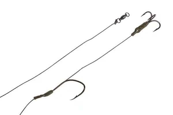 Bas de ligne SIlure Ultimate Catfish Rig Double Hook # 6/0 Simple + 3/0 Triple Must-Have