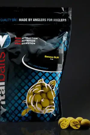 Bouillettes Vital Baits Boilies Banana GLM 1kg Acheter En Ligne