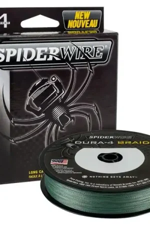 Tresse SpiderWire Dura 4 Moss Green (1800m) Jusqu'à Épuisement Des Stocks