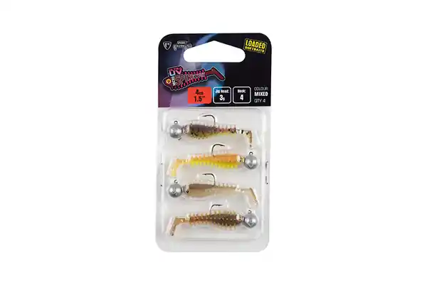 Leurre Souple Fox Rage Micro Spikey Fry Mixed UV Colour Pack Loaded (pré-montés) 4cm (3g) (4 pcs) Bon Marché