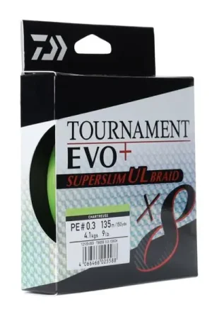 Tresse Daiwa Tournament X8 Evo+ Superslim UL (135m) Promotion Saisonnière