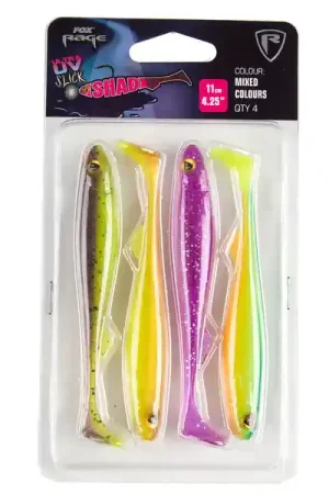 Commande En Gros Fox Rage Slick Shad Mixed UV Colour Pack