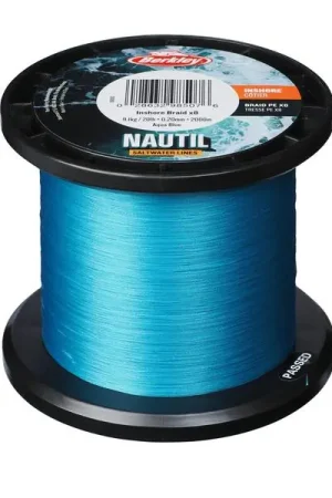 Tresse Berkley Nautil Inshore x8 Aqua Blue 2000m Quantité Limitée