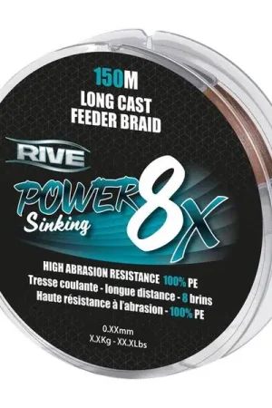 Tresse coulante Rive Power 8X 150m, ligne tressée Must-Have