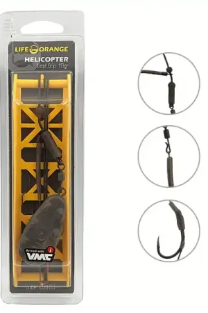 Remise Bas de ligne carpe Life Orange Helicopter Grip