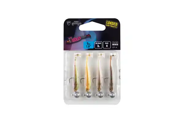 Meilleure Vente Fox Rage Micro Tiddler Fast Mixed UV Colour Pack Loaded 5cm (3g) (4 pcs)