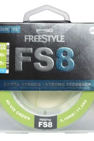 Tresse Spro Freestyle FS8 Braid Hi-Vis Chartreuse (125m) Vente Directe