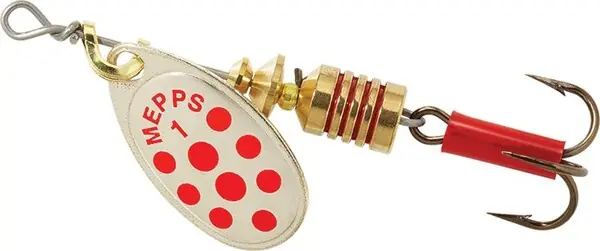 Dernier Modèle Cuillère Mepps Aglia Spinner Argent/Rouge