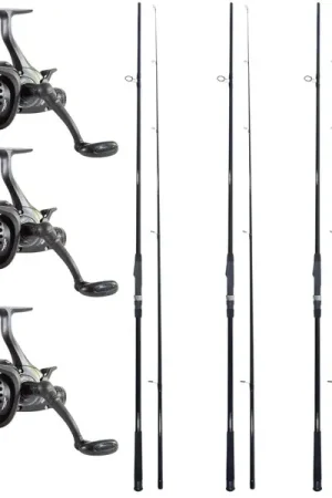 Ensemble de pêche à la carpe 3x Catchmax Carper + 3x Catchmax 5000FR Super Prix