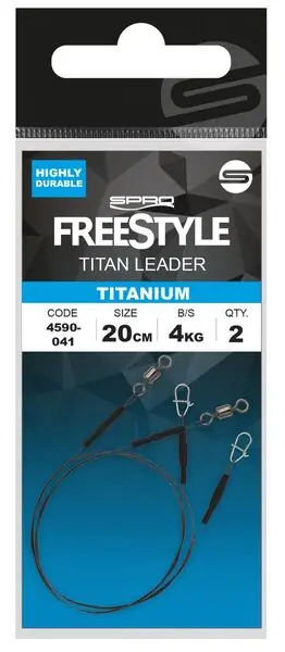 Commande En Gros Bas de Ligne Spro Freestyle Titan Titanium 0,30mm/8kg