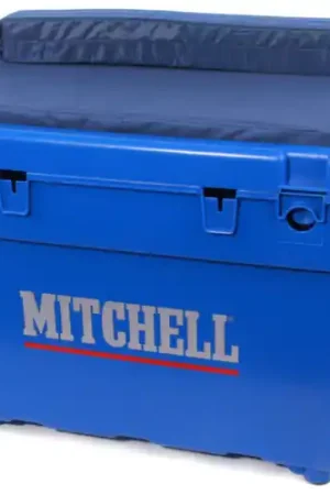 Mitchell Saltwater Seat Box + Bas de lignes montées et aiguilles d'appâts Pas Cher