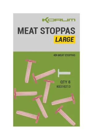 Korum Meat Stoppas - Large (8 Pcs) Promotion