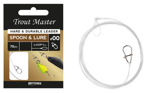 Bas de Ligne Truite Trout Master Spoon & Lure Leader 70cm Offre Limitée