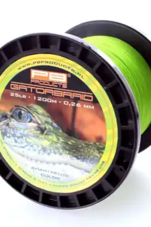 Soldes Tresse PB Products Gator Braid Chartreuse 1200m (0,30mm)