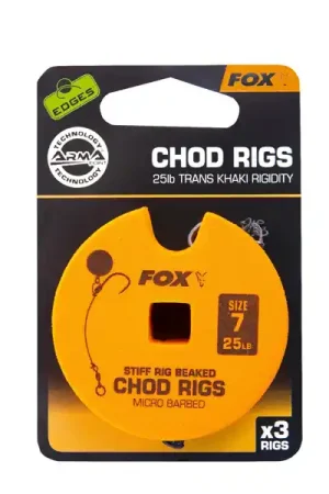 Offre Spéciale Fox Edge Armapoint Stiff Rig Beaked Chod Rigs - 3 pièces