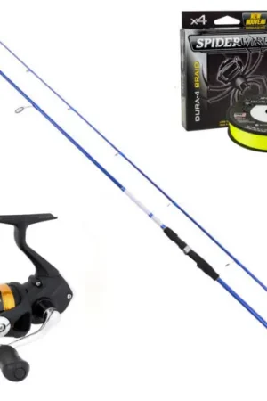 Ensemble bar avec Okuma Polaris Spin, Shimano FX et Spiderwire Seulement Aujourd'hui