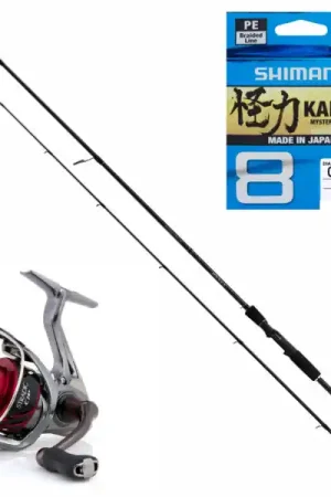Solde Shimano Yasei Ensemble Sandre avec moulinet Stradic et tresse Kairiki