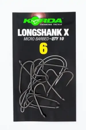 Expédition Rapide Hameçons Carpe Korda Longshank X (10 Pièces)