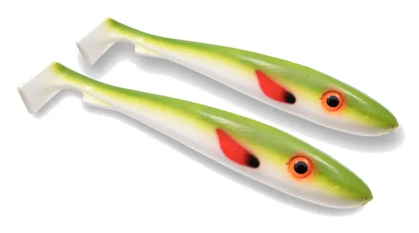 Achat Immédiat Svartzonker UV Series McRubber Shad Olive White (2 pcs)