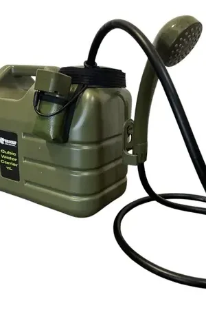 Retour Gratuit Douche de Camping Rechargeable Holdcarp (Jerrycan Inclus)