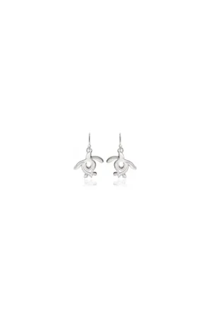 Boucles d'oreilles en Argent - Ocean Traveller Turtle Expédié Aujourd'hui