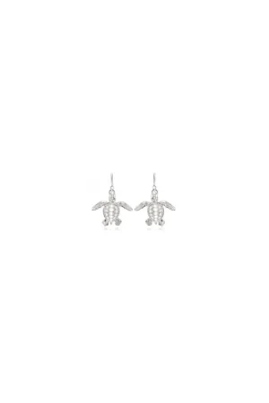 Commander Maintenant Boucles d'oreilles en Argent - Hatchling Turtle