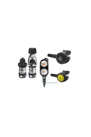 Détendeur de plongée pack école 2 MK 2 EVO R09 + Octopus R095+ Manomètre Compact 400Bar + profondimètre 80m Offre Exclusive