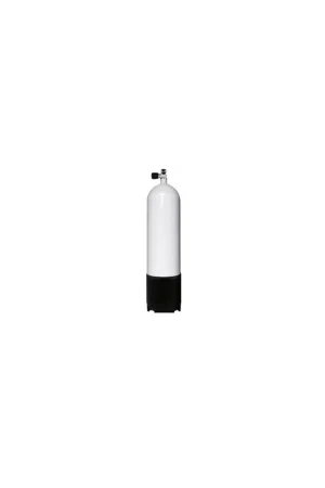 Bloc acier 15 litres, 230 bar, Diam. 204 mm, avec robinet simple sortie extensible G5/8 M25x2 plus bouchon et culot Populaire