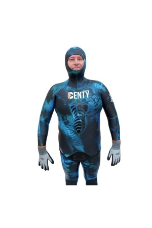 Veste Denty Spearfishing Anaconda Bleu 3mm Haute Qualité