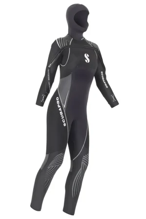 Expédié Aujourd'hui Combinaison de plongée 7mm femme à cagoule DEFINITION Scubapro